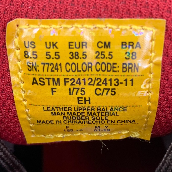 Skechers Work Steel Toe Boots Memory Foam Size 8.5 NWT Workwear Safety - Picture 7 of 13